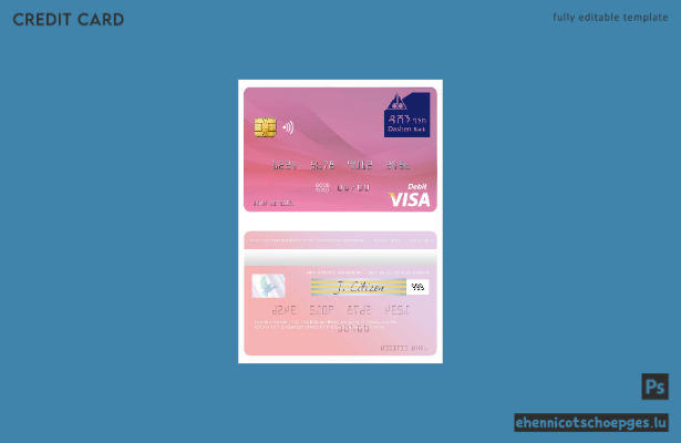 Beispielvorschau der Ethiopia Dashen Bank Visa-Debitkarte